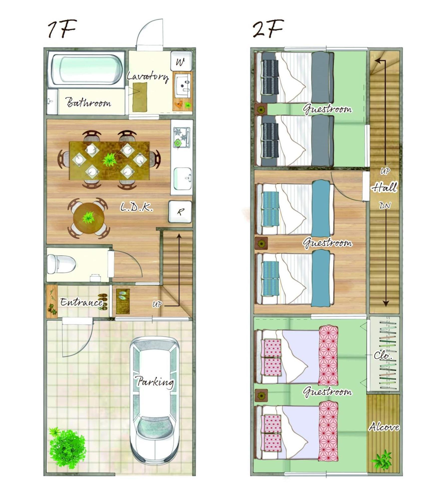 Nishi-kujo Detached House/ Nq1 Appartamento *